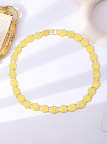 1 pieza Cadena para la cintura con forma de moneda chapada en oro, estilo bohemio, cadena para la cintura de caftan marroquí, joyería para fiesta de boda y novia, regalo de mujer para vacaciones