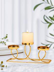 1 Stück/Set Cut Out Eisenkerzenständer Tischdekoration, für Heimdekoration, Innendekorationen, Hochzeitsfeier Dekorationen, kann als Geschenk für Freund oder Freunde, Abschlussgeschenk, Geschenk für beste Freundin, Frauengeschenk, Wintergeschenk verwendet werden