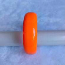 1pc 2cm Wide Plastic Bangle Bracelet, Resin Candy Color Party Wear