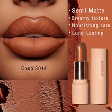 Beckisue 4-Piece Coffee-Colored Nude Semi-Matte Silky Smooth Matte Lipstick Long-Lasting Waterproof Glossy Lipstick And Lipstick Makeup Set - Nhiều màu - Xem 2
