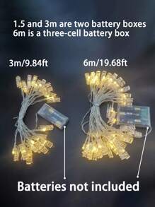 Cadena de luces con pinzas para fotos, luces decorativas para fiestas, cadena de luces LED romántica con pinzas para colgar fotos y tarjetas, elementos para mostrar fotos, adecuado para dormitorio, fiesta, boda, San Valentín, Navidad, Acción de Gracias, decoración de otoño, Halloween