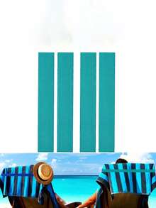 4pcs Towel Clips - Durable Chair & Pool Lounge Grip Handles, Safe Swimming & Cruise Chair Towel Rack, Towel Clips, Towel Chair Clips, Laundry Storage & Organization Beach Essentials - Multicolor - View 1