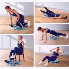 Sit-Up Exercise Equipment, Ab Crunch Machine Roll-Up Machine, Abdominal Workout Machine For Home Gym, Core Ab ExerciseSystem Trainer, OutdoorFun - Red - View 2