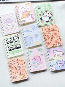 4 قطع دفتر بحجم A7 ، 80 صفحة ، دفتر تخطيط ، دفتر كتابة ، لوازم مدرسية ومكتبية ، بحجم محمول ، مناسبة للعودة إلى المدرسة ، التخرج ، هدايا عيد الأطفال ، جوائز تعليمية