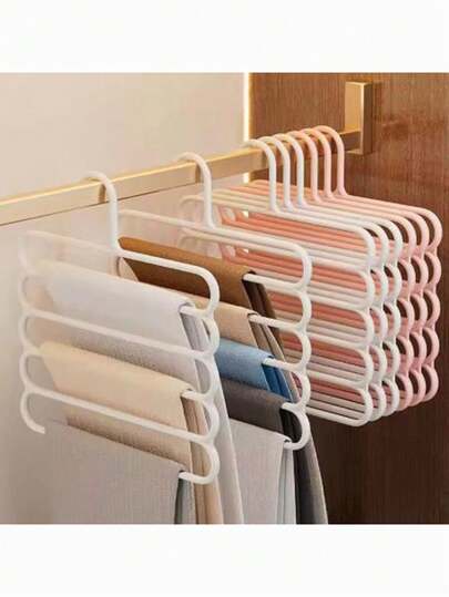 1pc,5pcs,10pcs,Multifunction Pants HangerScarf Tie Rack Household Pants Storage Hanger