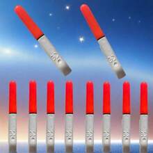 5/10 件鱼咬钩报警器双铃灯夜钓电子鱼竿 LED 荧光棒夜光矶钓浮标无需 CR425 电池