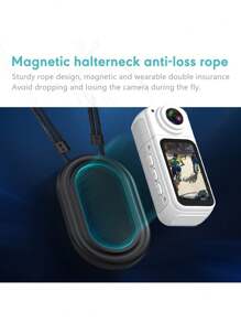 2.7K Ultra HD Fashionable Thumb Camera, Built-In WiFi, 180° Rotating Wide-Angle Lens, 1.47-Inch IPS Display Screen, Loop Recording, Wearable Mini Portable Vlog Camera, Magnetic Design, Suitable For Outdoor Travel, Sports And Fitness, Life Capture, Parent-Youngsters Activities, Adventure Photography