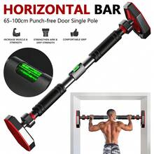 1PCS Horizontal Bar Home Pull-Up Machine No Drilling Stable Sturdy For Pull Up Fitness Strength Training Home Office - Black - View 1