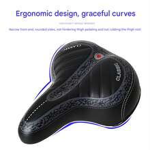NetHong Bicycle Saddle, Gel Bicycle Seat, Soft, Comfortable, Ergonomic Bicycle Saddle - Black - View 9