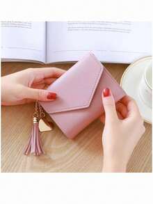 New Style Women's Wallet, Simple Small Trifold Wallet, Multi-Functional, Card Holder, Short Women's Wallet