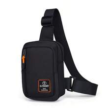 Fashionable Men's Small Shoulder Bag, High-Quality Oxford Cloth Handbag, Portable Crossbody Bag, Flap Mini Waist Bag