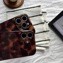 Fashionable Leopard Print & Tie Dye Gradient Phone Case, Suitable For  17 Pro Max/17 Air/ 16 Pro MAX/15 Pro Max/14 Pro/13 Pro/12/11, Personalized Phone Case For Men And Women, Middle Eastern Style