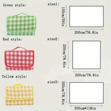 1件装超大户外野餐垫，露营毯，便携式旅行毯，适合室内外家庭活动、烧烤、公园、草坪等，多种尺寸可选