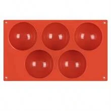 1 Piece 8-Cavity Cylindrical Silicone Chocolate Mold, Used For Ice Cream, Jelly, Pudding, Chocolate Dessert Cake Baking Tools, Is Ideal For Making Chocolate Cake Desserts. - Red - View 27