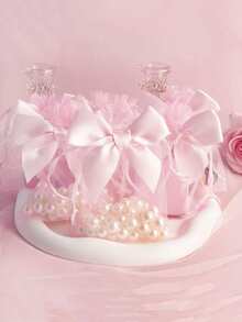 10个装 - 透明蝴蝶结桂花袋，高端透明桂花袋，粉白婚礼必备袋，粉色桂花袋，蝴蝶结网眼首饰收纳袋，糖果样品礼品袋，汽车香皂透气抽绳袋，新款蝴蝶结网眼袋，首饰礼品包装袋，蝴蝶结婚礼糖果网眼袋，首饰口红袋 - 彩色 - 查看 3