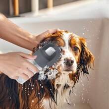 Peine de baño para mascotas, gel de ducha especial para gatos y perros, máquina de espuma para diluir el gel de ducha, productos especiales para mascotas