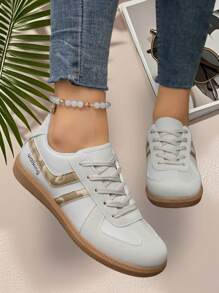 Women's Fashion Casual Sneakers Flat Shoes, Versatile Outdoor Comfortable Lightweight Non-Slip Loafers
