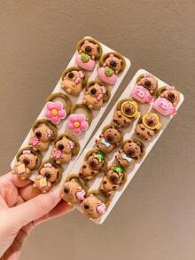 10/20 件女孩彩色可爱发圈 - 彩色 - 查看 2