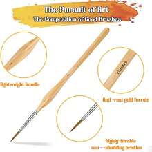 11pcs Fine Miniature Detail Paint Brush Set Tiny Professional Micro Painting Brushes Kit With Ergonomic Handle For Acrylic Oil Watercolor Art Face Paint By Numbers,Back To School,School Supplies