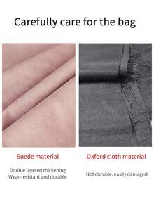 Suede Dust Bags For Luxury Bags, See-Through Closure Dust Cover, Moisture-Proof Packing Organizer - Multicolor - View 6