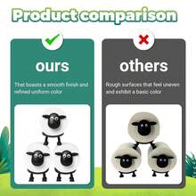 3PCS Sheep-Shaped Toilet Paper Holder, Towel Storage Rack, 3D Printed Black Sheep Toilet Roll Holder, Wall-Mounted Bathroom Tissue Basket, Fun Housewarming Gift And Bathroom Decoration - 黑與白 - 查看 4