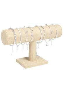 1pc Velvet Jewelry Display Stand, Jewelry Storage Rack, Watch Display Stand, Bracelet Storage Rack, Jewelry Organizer, Jewelry Organization Rack, Desktop Jewelry Stand, Suitable For Displaying And Storing Necklaces - Multicolor - View 9