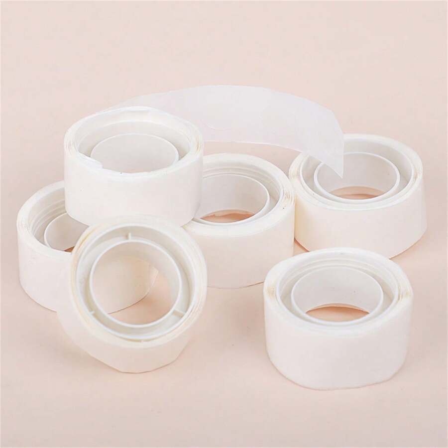 5 Rollen transparentes, ablösbares Ballonklebeband, Klebepunkte, DIY Basteln, Plastikballonkleber, moderner minimalistischer Klebepunkt für Hochzeit, Geburtstag, Partydekoration - Verschiedenfarbig - Übersicht 1