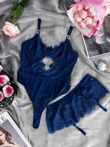 1 pieza Mono con lentejuelas y lentejuelas sexy para mujer, apto para uso en casa y ropa interior