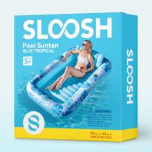Sloosh Sloosh 70" X 46" Swimming Pool Floating Tanning Pool Hammock Lounger, Water Inflatable Float Bed Inflatable Tanning Pool Lounger Float Large Suntan Tub Pool Floats Sun Tan Tub Ice Bath Tub Tanning Bed Blow Up Pool Raft Lounge Floatie