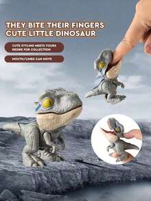 1 件恐龙玩具，带咬合力和仿真手指动物模型，新奇四肢灵活咬手玩具，儿童益智玩具，可作为圣诞节、万圣节、感恩节礼物