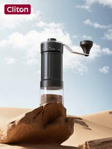 CLITON Hand - Crank Coffee Grinder - 40 Levels External Adjustment, Lightweight Design With Detachable Handle, Precision Ceramic Grinding Core Hand Coffee Grinder,This Hand - Crank Coffee Grinder Features 40 Levels Of External Adjustment, Allowing You To Customize The Grind To Your Exact Preference