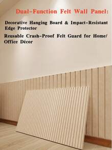1 Stück strukturierte Streifen Filz Wandpaneel - selbsthaftende wiederverwendbare Pinnwand für Zuhause/Büro, bohrlochfreie Foto-Anzeige & Schlüsselhalter, Party Kulisse mit DIY Dekorationsfunktion (Schmuck/Notizen Aufbewahrung)