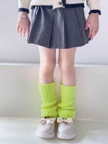 1 pereche jambiere pentru copii, jambiere lejere de culoare solidă pentru primăvară și toamnă, ciorapi de prințesă cu tub drept fără toc, jambiere Lolita pentru toamnă și iarnă