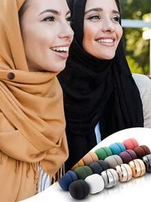 8pcs Premium Strong Hijab Magnetic Pins, No-Snag Multi-Use Hijab Magnets, Professional Pinless Magnetic Hijab Pins, Women Magnetic Hijab Clips, Scarf Holders AccessoriesWomen - Multicolor - View 13