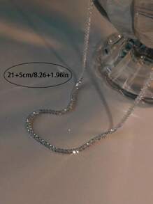 1pc Sparkling Sparkling Starry Footchain For Women's Summer Fashion, Simple And High End, Cold Style, Niche Design, Foot Accessories
