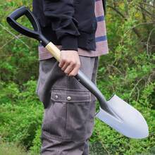 VNIMTI Shovel For Digging, Round Small Shovel With Wooden D-Handle, Metal Garden Shovel For Gardening, 28 Inches - 1 - View 10