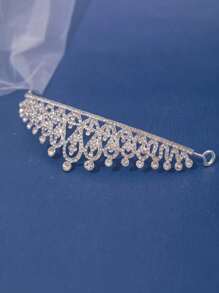 1pc Minimalist Rhinestone Crown Hair Accessory For Women, Suitable For Parties, Performances, Weddings, Hair Accessories For Women, Hair Tools, Beauty Accessories, Curly Hair Accessories For Women, Fall, Travel, Hair Tools, Accessories Women, Hair Stuff,Fall,Hair,Hair Accessories,Accessories,Hair Accessories For Women,Travel,Hair Accessories,Accessories Women,Hair Accessory,Hair Accessories Women,Hair Tools,Hair Stuff,Stuff,Beauty Accessories