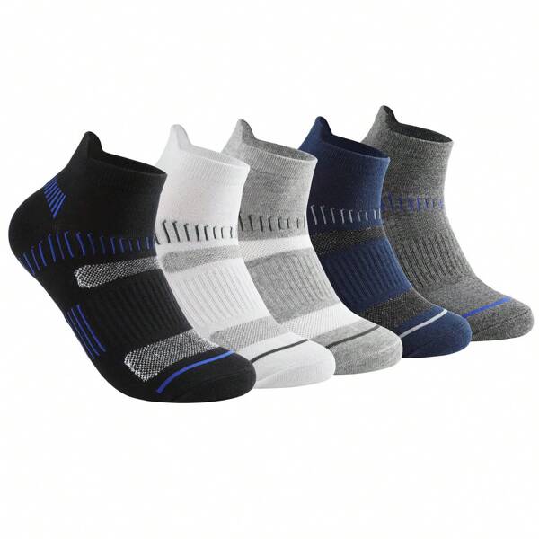 10 Pairs Men's Ankle Socks, Moisture Wicking Odor Resistant Athletic Short Socks, Low Cut Breathable For All Seasons
