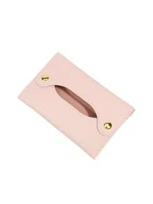 1 Peça Organizador de Bolso Portátil e Simples, Caixa de Lenços para Carro, Bolsa de Tecido Reutilizável para Viagem, Bolsa de Armazenamento de Lenços, Estojo de Couro PU, Sacos Higiênicos para Sala de Estar, Banheiro e Pequenos Itens