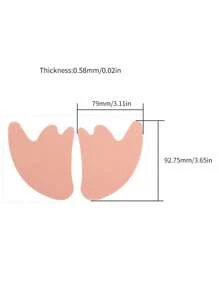 1 Pair V-Shaped Face Silicone Anti-Wrinkle Lifting Tape, Physical Face Lifting Patches