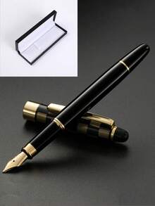 [Customized] 1pc High-Quality Electroplated Elegant Customized Refillable Fountain Pen With 0.5mm Fine Nib, Smooth Writing, Includes 30pcs 2.6mm Ink Cartridges. A Thoughtful Daily Writing/Calligraphy Pen Gift For Coworkers, Family, Valentine's Day, Back-To-School, Graduation, Christmas, Father's Day, Teacher's Day, Thanksgiving, Christmas, Mother's Day, Birthday, Personalized Gift - Multicolor - View 54
