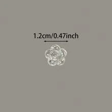 50/100 件/批 8x13 毫米（0.31*0.51 英寸）盛开的玫瑰花朵亚克力珠子彩色 AB 珠宝珠子用于制作手链项链手工用品 - 彩色 - 查看 5