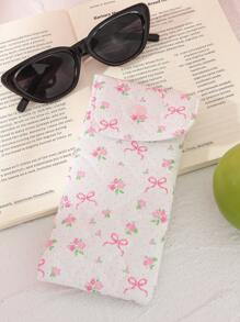 1pc Cute Glasses Bag, Glasses Storage Box For Girls, Sunglasses Accessories, With Cute Style, Cartoon Design And Girly Pattern, Perfect To Protect Sunglasses, A Great Gift. , Gender Reveal Party, Perfect Choice For Birthdays, Weddings, Parties, Perfect Gift For Colleagues, Friends And Family, Back To School Gift, Great Gift For Summer Vacation, Travel