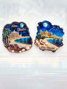 1pc UAE Souvenir Khalifa Tower Refrigerator Magnet, High-End Home Decoration Magnetic Sticker Gift - Multicolor - View 4