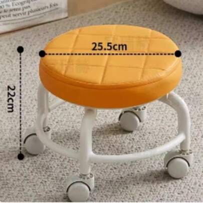 1pc Family Pulley Children Learn Step Chairs, Small Stools, Dwarf Stools, Lazy Wheels Sliding Beautiful Sewing Small Chairs, Net Red Bench, Beautiful Seam Nail Mobile Sofa Stools