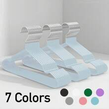 100/60/20/10/1 Pc Commercial Metal Hangers - Heavy Duty Non-Slip Rubber Coated Garment Hangers, Ultra Strong Rustproof Closet Organizers For Hotel/Retail/Home Use - Luxury Space Saving Hangers For Coats/Dresses/Pants,Wardrobe Organiser(Bulk Set)