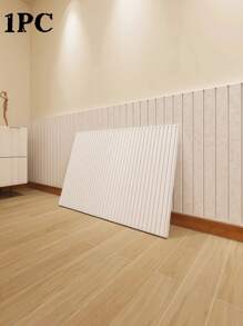 1 Stück strukturierte Streifen Filz Wandpaneel - selbsthaftende wiederverwendbare Pinnwand für Zuhause/Büro, bohrlochfreie Foto-Anzeige & Schlüsselhalter, Party Kulisse mit DIY Dekorationsfunktion (Schmuck/Notizen Aufbewahrung)