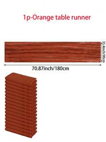 1pc Terracotta Cheesecloth Table Runner 10ft Boho Fall Burnt Orange Cheese Cloth Table Runners 120 Inches Rust Thanksgiving Table Decorations For Bridal Shower Decorations, Fall Decorations, Fall Summer Party Supplies,Wedding Decor, Birthday Party, Table Setting,Bridal Shower,Graduation Season Party Supplies,BabyShower,Thanksgiving Day,Christmas Decorations, Christmas, Gifts - Multicolor - View 14