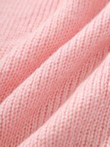 Women's Casual Loose Solid Color Lantern Sleeve Design Sweater, Suitable For Home, Daily, Travel, Autumn/Winter