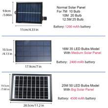G40 solar Light Chain bulbo Ball rope patio Light Chain camping solar garden Party Street terraza decoración del patio